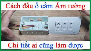 Cách đấu ổ cắm điện Âm tường 1 2 3 ổ cắm sino vanlock ai cũng làm được