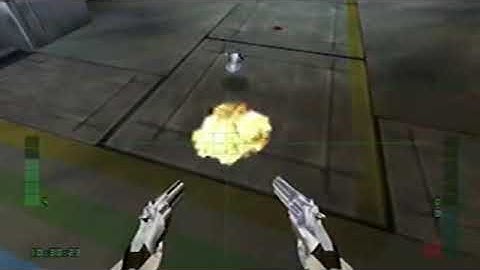 N64 Perfect Dark - Air Base Espionage: Chain Reaction Cleaning Bots