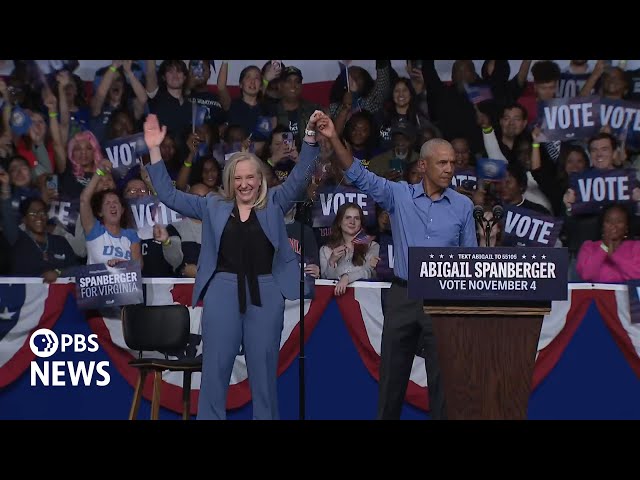 WATCH LIVE: Obama joins Virginia gubernatorial candidate Spanberger for campaign rally in Norfolk