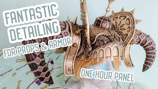 Fantastic Detailing for Props and Armor - 1 Hour Virtual Cosplay Panel
Enjoy one of our favorite convention panels, now in virtual format! This is a full hour-long presentation on our favorite ways to detail our cosplays, from armor to props, including using worbla, thibra, eva foam, and unconventional materials. Cosplay materials are not created equally, and well cover some basic information regarding what to use when, followed by some tips and tricks on how to make your details really shine.
If you liked this video please be sure to like, subscribe, add notifications, and share with your friends - were very new to YouTube, so even just watching our videos through to the end really does help us a ton!!
More of our cosplay: http://cowbuttcrunchiescosplay.com/
The Art of Extreme Wig Styling book/e-book: https://cowbuttcrunchies.ecwid.com/ Fantastic Detailing for Props and Armor - 1 Hour Virtual Cosplay Panel