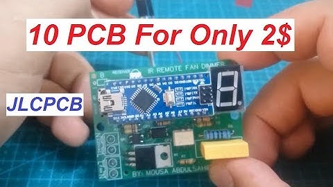 Arduino 220V AC dimmer PCB made with JLCPCB.COM (with code)