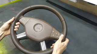 Перетяжка Руля Mercedes ML 350..(Steering wheel cover Mercedes ML 350)