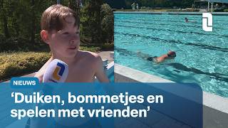 Enthusiastic swimmers take first refreshing dip: swimming pool opens earlier than planned 🏊 💦 L1 ...
