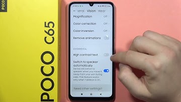 POCO C65: Turn On/Off High Contrast Text - Vision Settings #pocophone