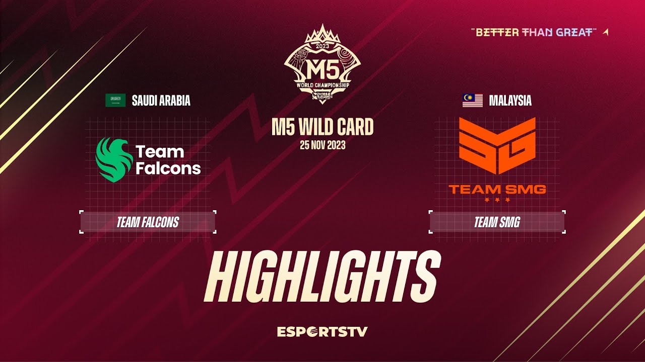 Team Falcons vs Team SMG HIGHLIGHTS M5 World Championship Wild Card ...