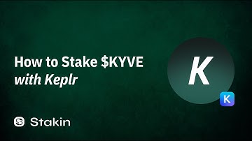 How To Stake KYVE (KYVE Network) with Keplr Wallet
