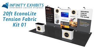 20ft EconoLite Tension Fabric Kit 01 - Infinity Exhibits screenshot 2