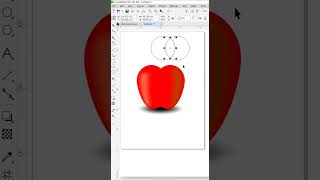 🍎Mesh Tool Apple Creation In CorelDraw🔥#shorts