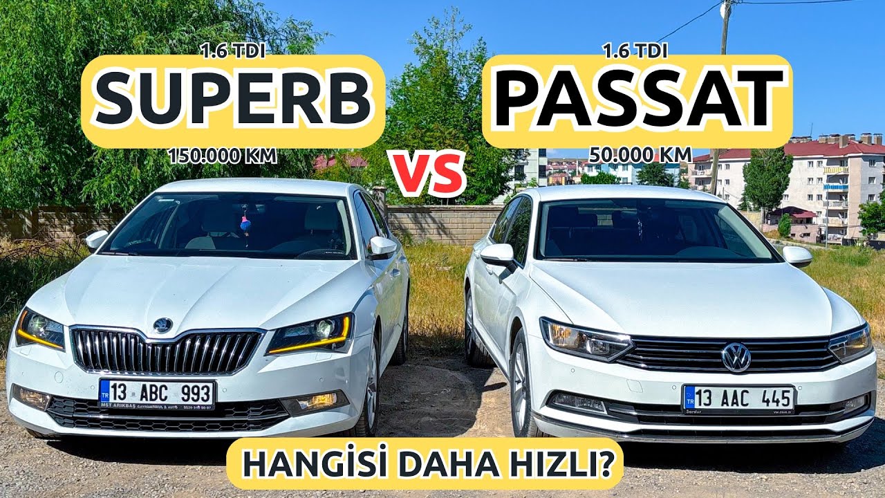SONUÇ ÇOK ŞAŞIRTTI | PASSAT VS SUPERB | DİZEL VS DİZEL | İKİ ARABA GAZLADIK | KARŞILAŞTIRDIM | POV