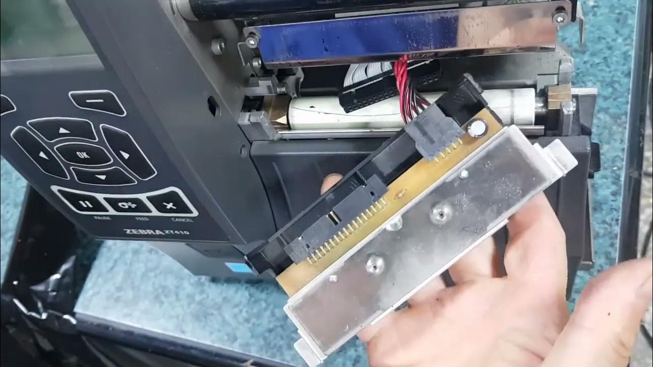 [우주사무기]제브라프린터 ZT411헤드교체 zebra printers ZT411 printhead replacement