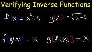 Verifying Inverse Functions | Precalculus
