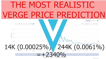 The most realistic Verge / XVG Price Prediction for the End of 2021 / 2022 based on Market data
