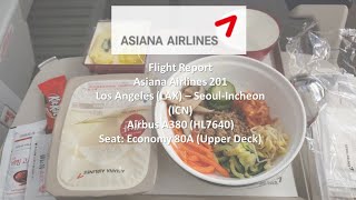 Asiana Airlines Trip Report | Economy Upper Deck | Airbus A380