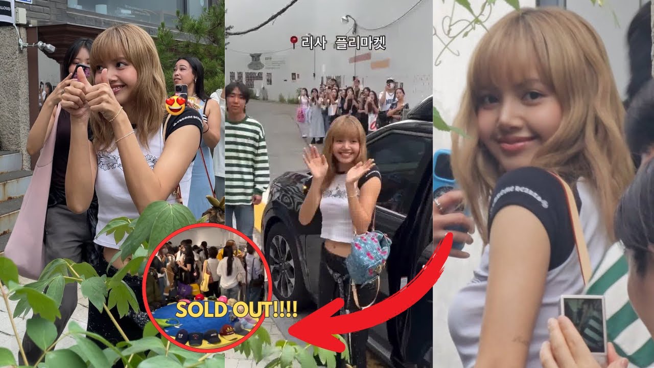 LISA прибывает на распродажу LISA's Closet Sale! Тысячи поклонников стекаются к ней!