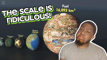 VIDEO GAME MAP SIZE COMPARISON PLANET VERSION! REACTION!
