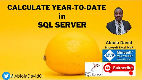 Calculate Year-To-Date in SQL Server