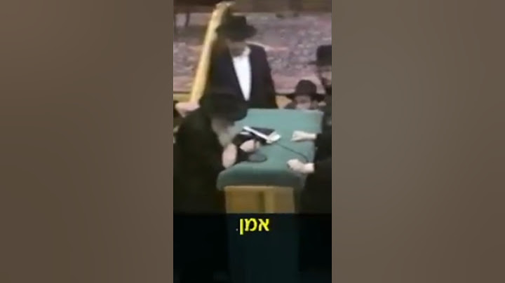 כהן מברך את הרבי מלובביץ בברכת כהנים #הקהילה #הרבימלובביץ