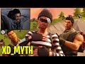 Myth Reacts To "XD" First Trickshot Clan In Fortnite! - Fortnite Moments #97