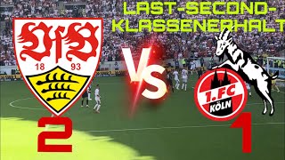 LAST-SECOND-KLASSENERHALT...🥺😱 (VfB Stuttgart vs 1.FC Köln) | StadionVlog