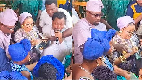 Too Much Money: See How Lizzy Anjorin and Her Husband Spray Money Non-Stop at Seyi Edun’s Naming