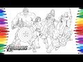 THE AVENGERS Coloring Pages | Coloring Painting Avengers Iron Man Captain America Thor Hulk