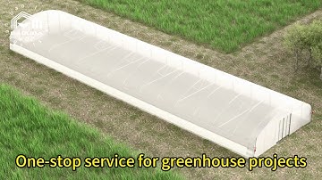 3D Tunnel Greenhouse Build + Aerial View of Real Project