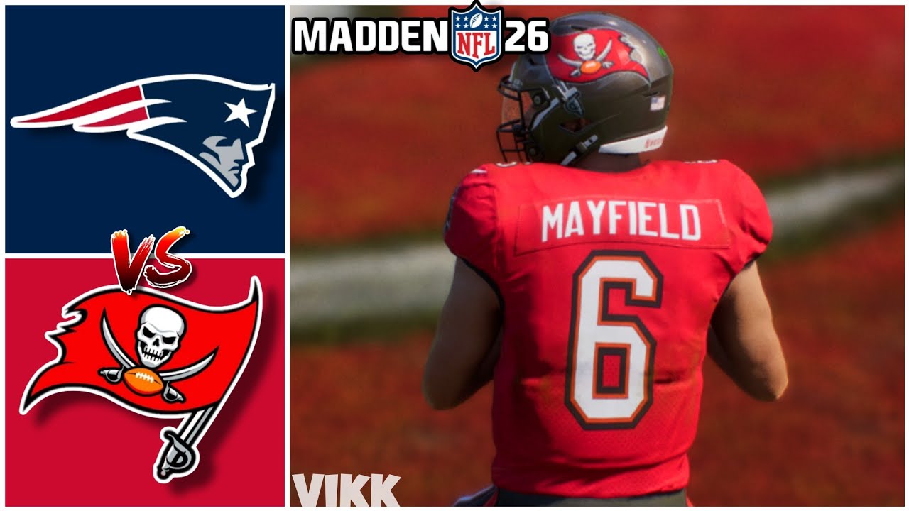 Patriots vs Buccaneers Week 10 Simulation (Madden 26)
