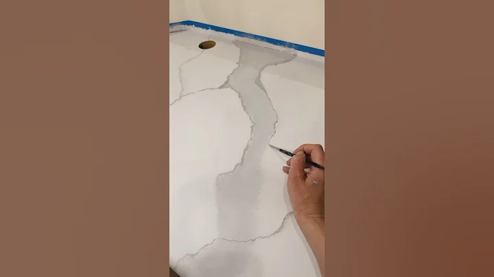 Faux marble countertop paint and epoxy #diyhome #countertopepoxy #diyonabudget #diyideas