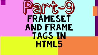Introduction to Frameset and Frame Tags in HTML5 using VSCode  ||  HTML Part-9  ||  By Master Eagle