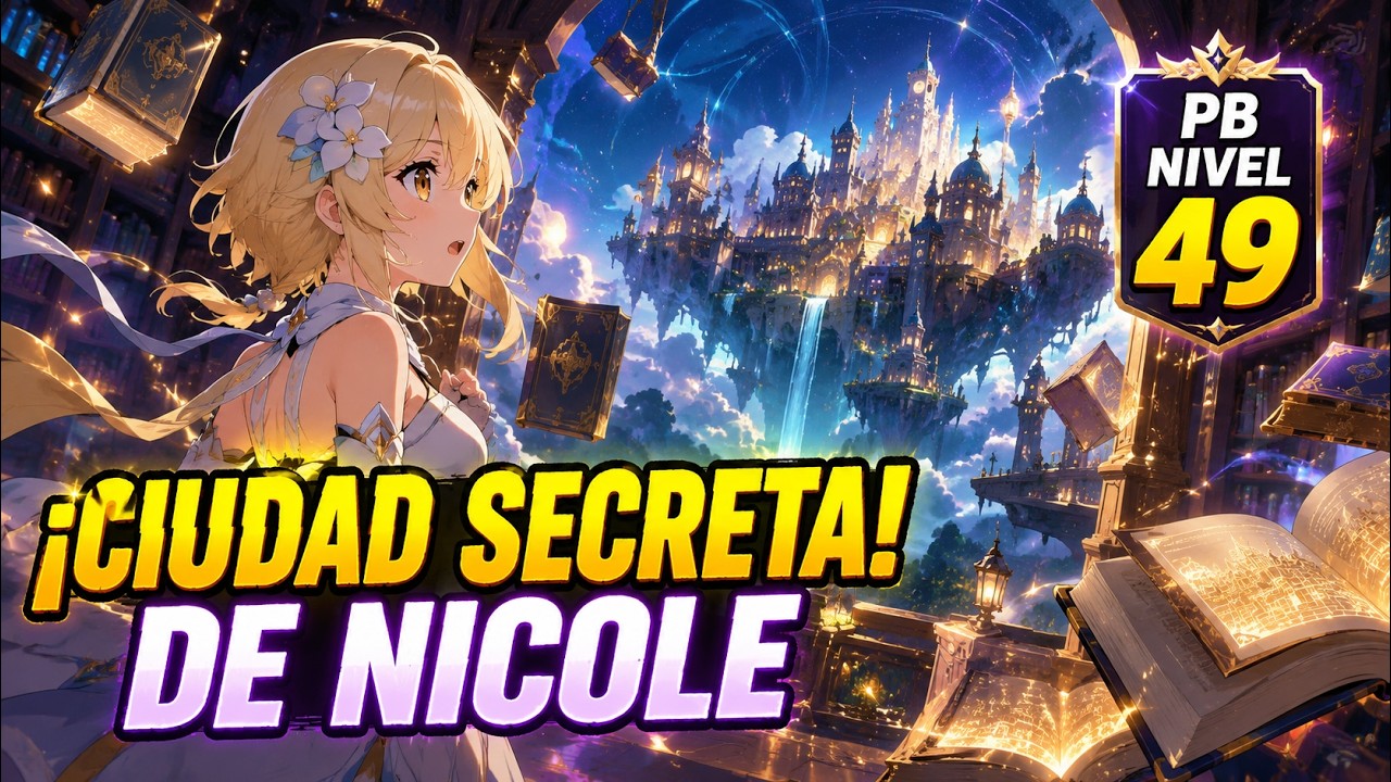 PB CASI COMPLETO! Nivel 49, la Ciudad Secreta de Nicole y Cuarto Oculto 📚🏰 | Genshin Impact 20260608