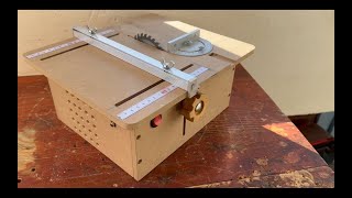 Diy, I made a perfect mini table saw with a lift, Dc motor 895