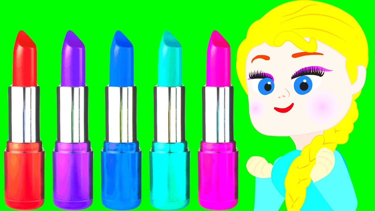 FROZEN ELSA NEW DRESS & MAKE UP Superhero Babies Play Doh Cartoons