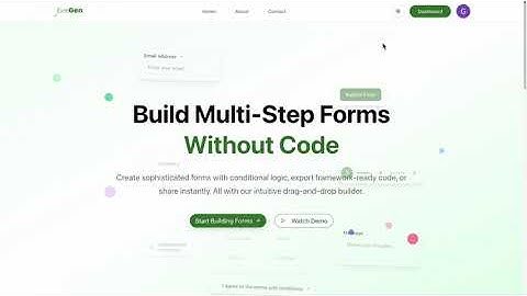 FormGen - Create multi-step forms with clicks. Demo Video.