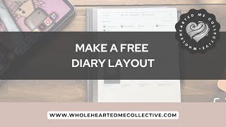 reMarkable 2 | How to make a free Diary Layout for everyday use screenshot 5