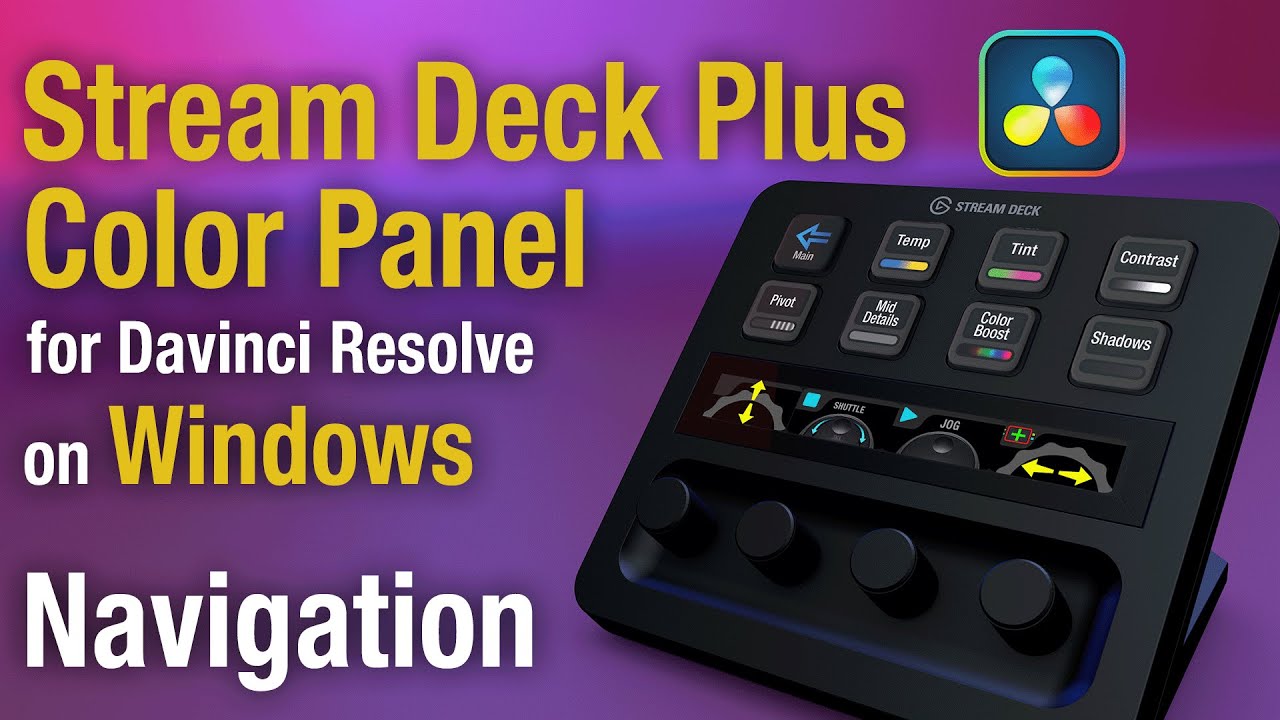 Davinci color panel. Stream deck xl. davinci color 19.0.