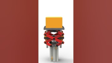 Pantograph pneumatic system  #mechanism #3ddesign #automation #engineering #mechanic #mechanical