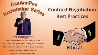 Contract Negotiation Best Practices By Sn Panigrahi