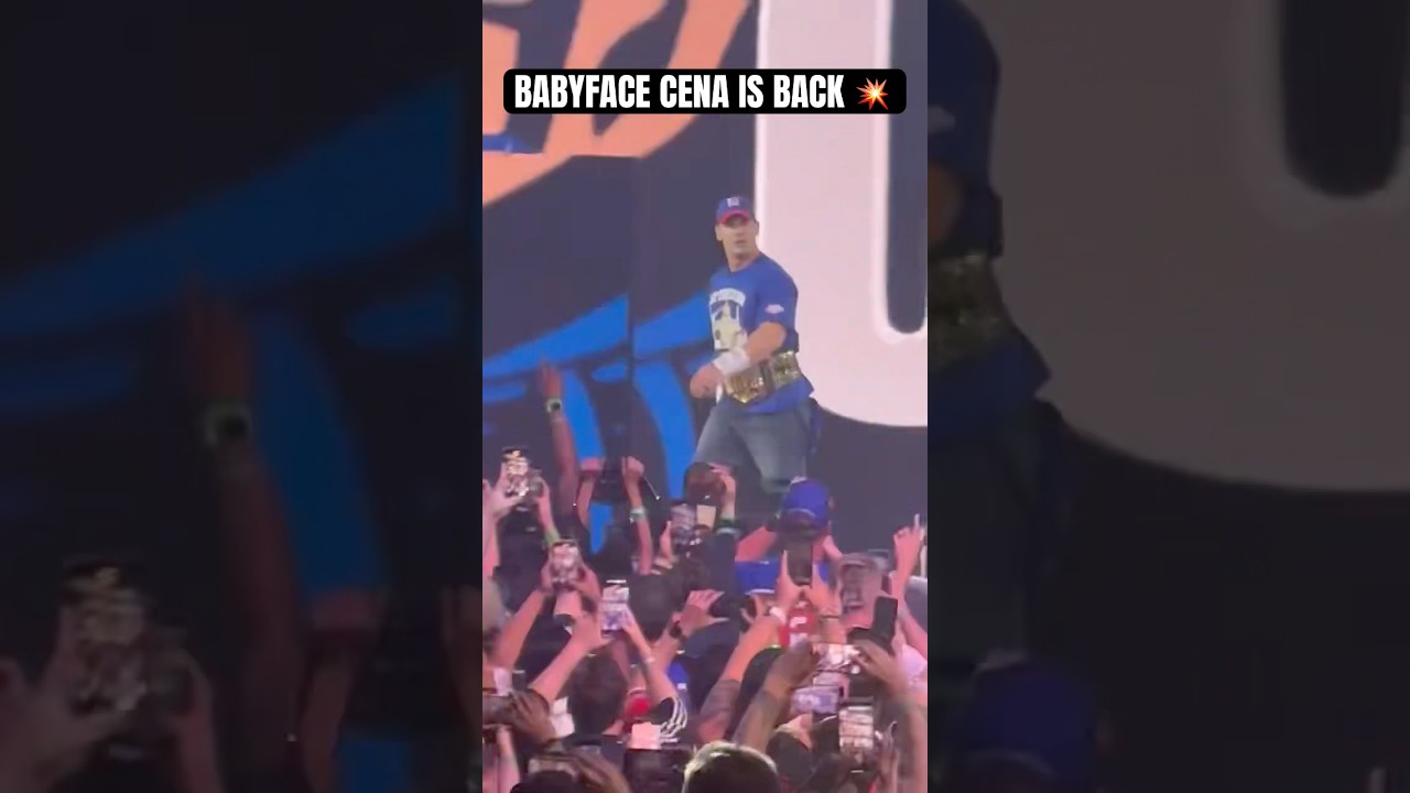 John Cena brings BACK his ICONIC babyface entrance LIVE Crowd Reaction from 