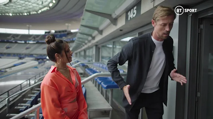 Peter Crouch teaches Camila Cabello how to do the robot!