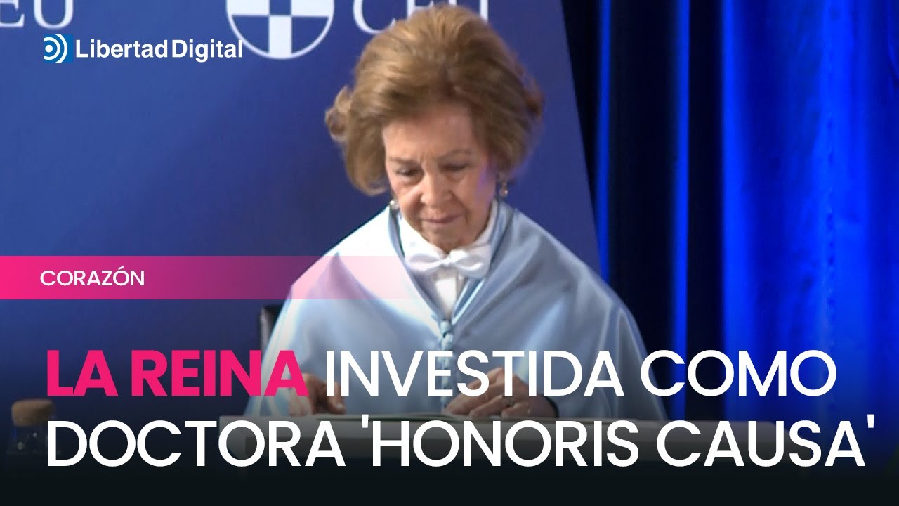 La reina Sofía recibe el título de Doctora Honoris Causa por la Universidad CEU San Pablo