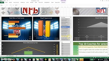 Excel Football Dashboard - CIS 3367 - Baruch Midterm Project