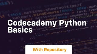 codecademy python basics