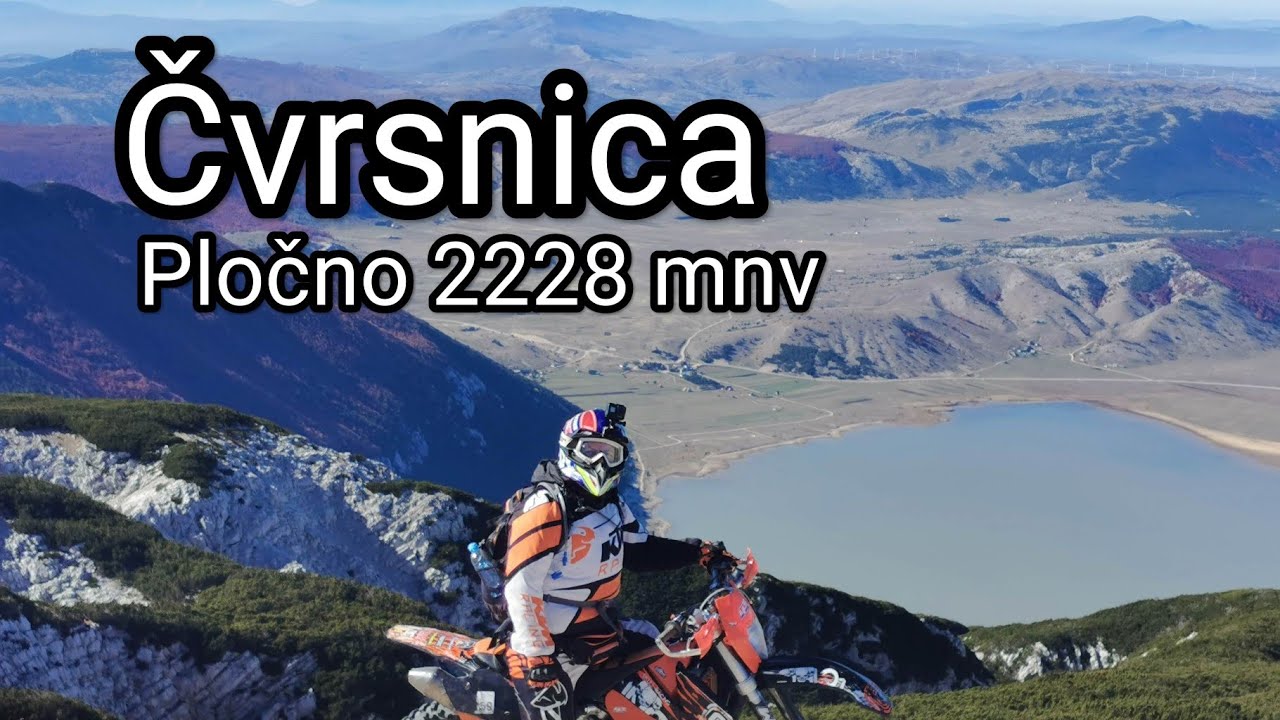 Sa motorom na Čvrsnicu najveci vrh Plocno 2228 m - Park prirode Blidinje