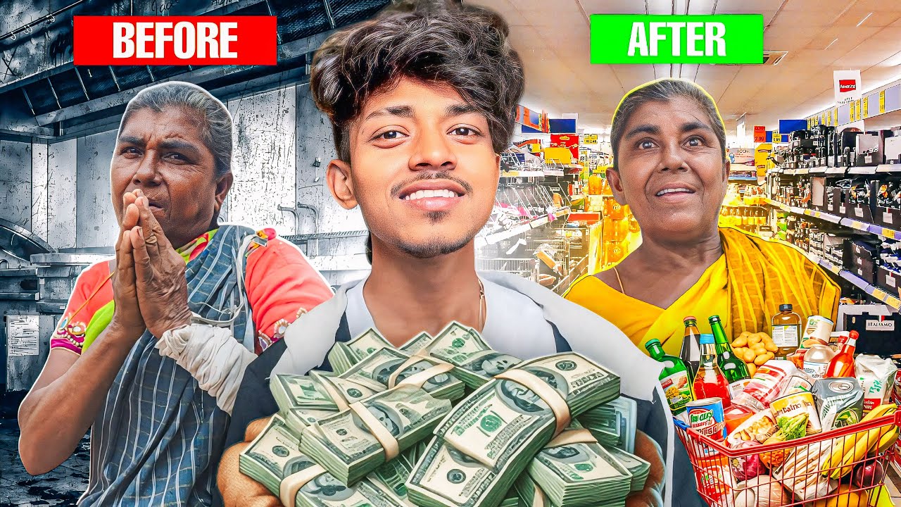Surprise !😱 I Turned A Random Aunty’s Day Into A Special Day 🤯 Buy Anything In 5 Minutes ! 💰