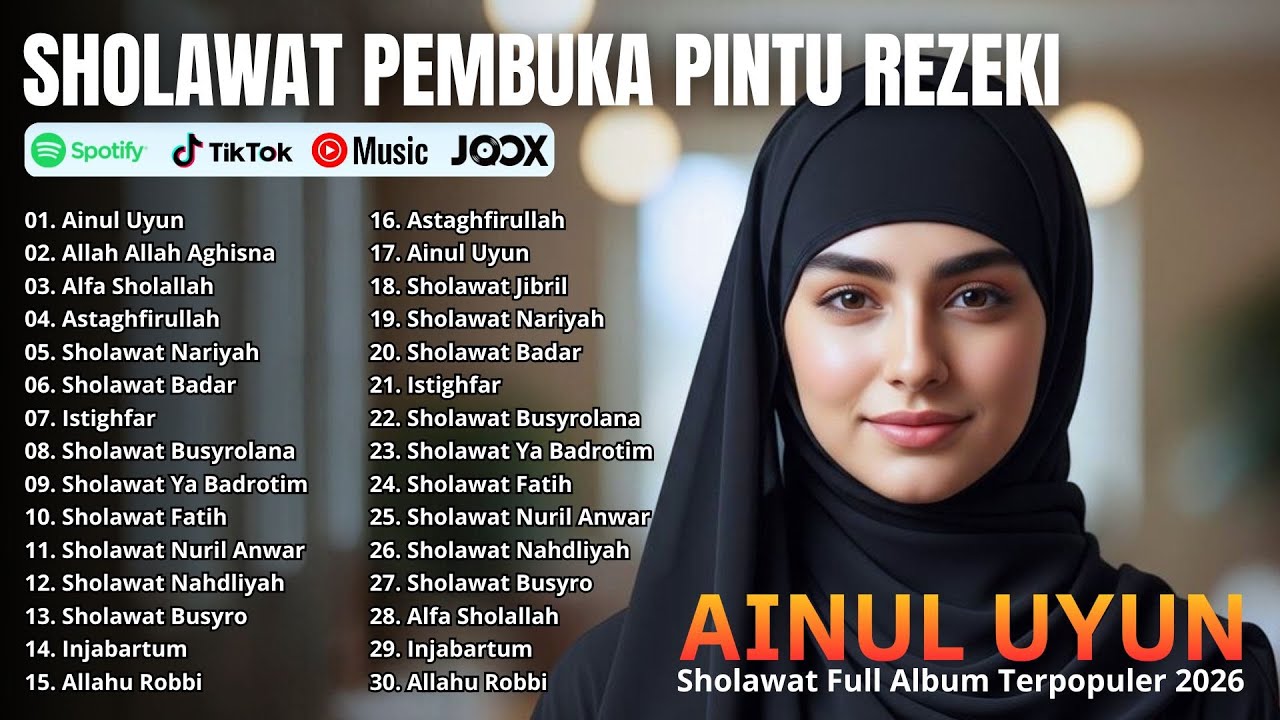 SHOLAWAT PENYEJUK HATI FULL ALBUM | Ainul Uyun, Alfa Sholallah, Astaghfirullah | Viral 2026