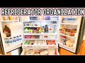 REFRIGERATOR ORGANIZATION | CLEAN AND ORGANIZE WITH ME! | FRIDGE AND FREEZER ORGANIZATION IDEAS!
