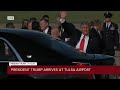 President Trump arrives at Tulsa airport