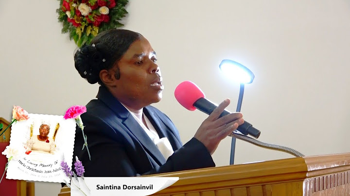 Un membre de la famille Sè Sainitina Dorsainvil | Lanmò De Marie Christanie Jean Jules