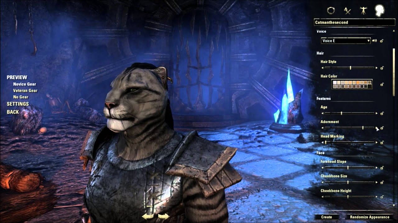 Elder Scrolls Online Khajiit Character Creation Male! YouTube