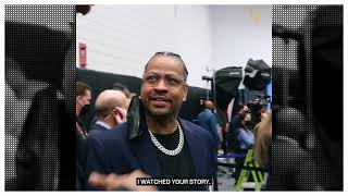 Giannis Meeting Allen Iverson at the NBA 75 gathering:\\